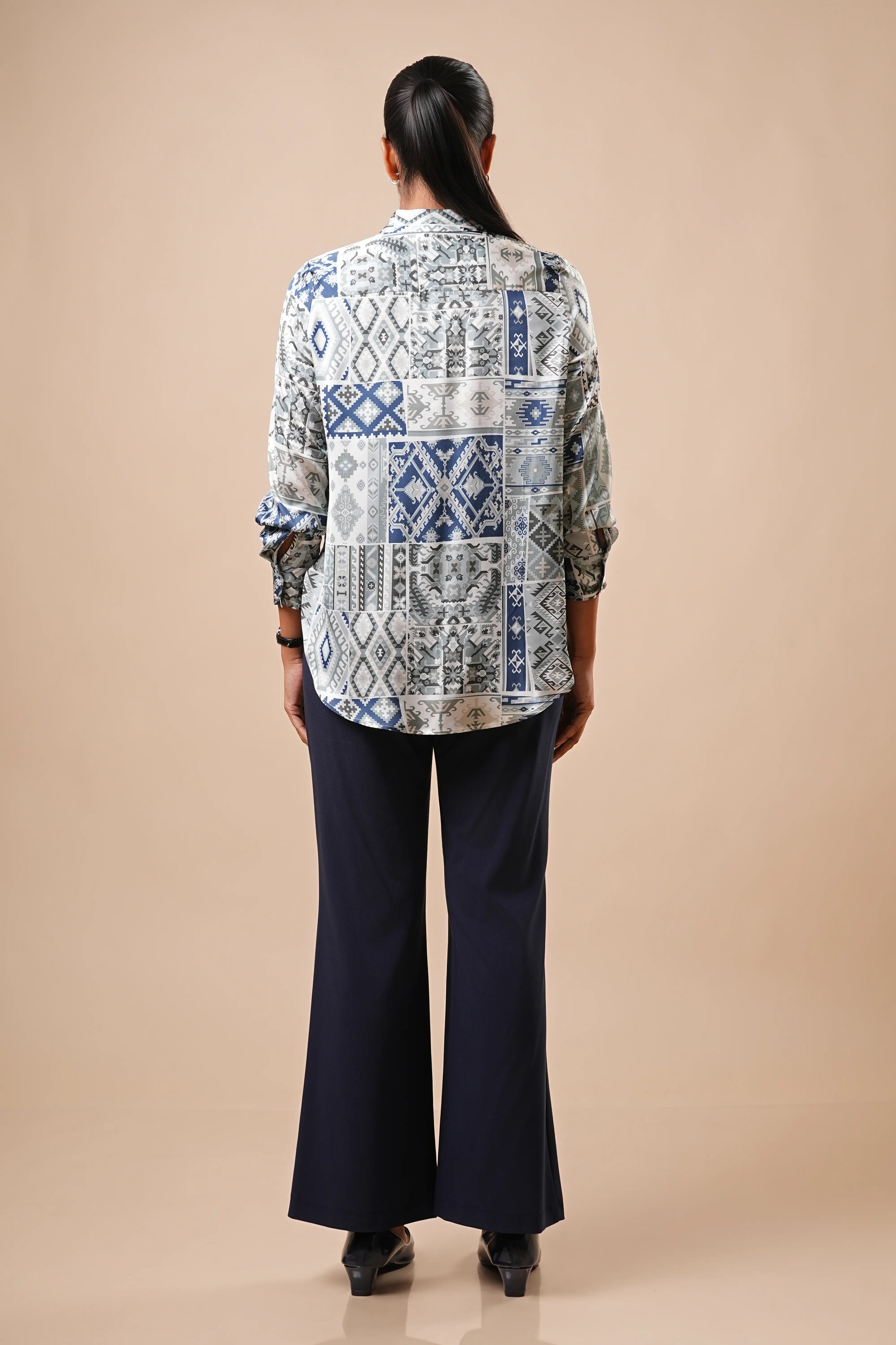 LONG SLEEVE HIGH-LOW SHIRT - 1756