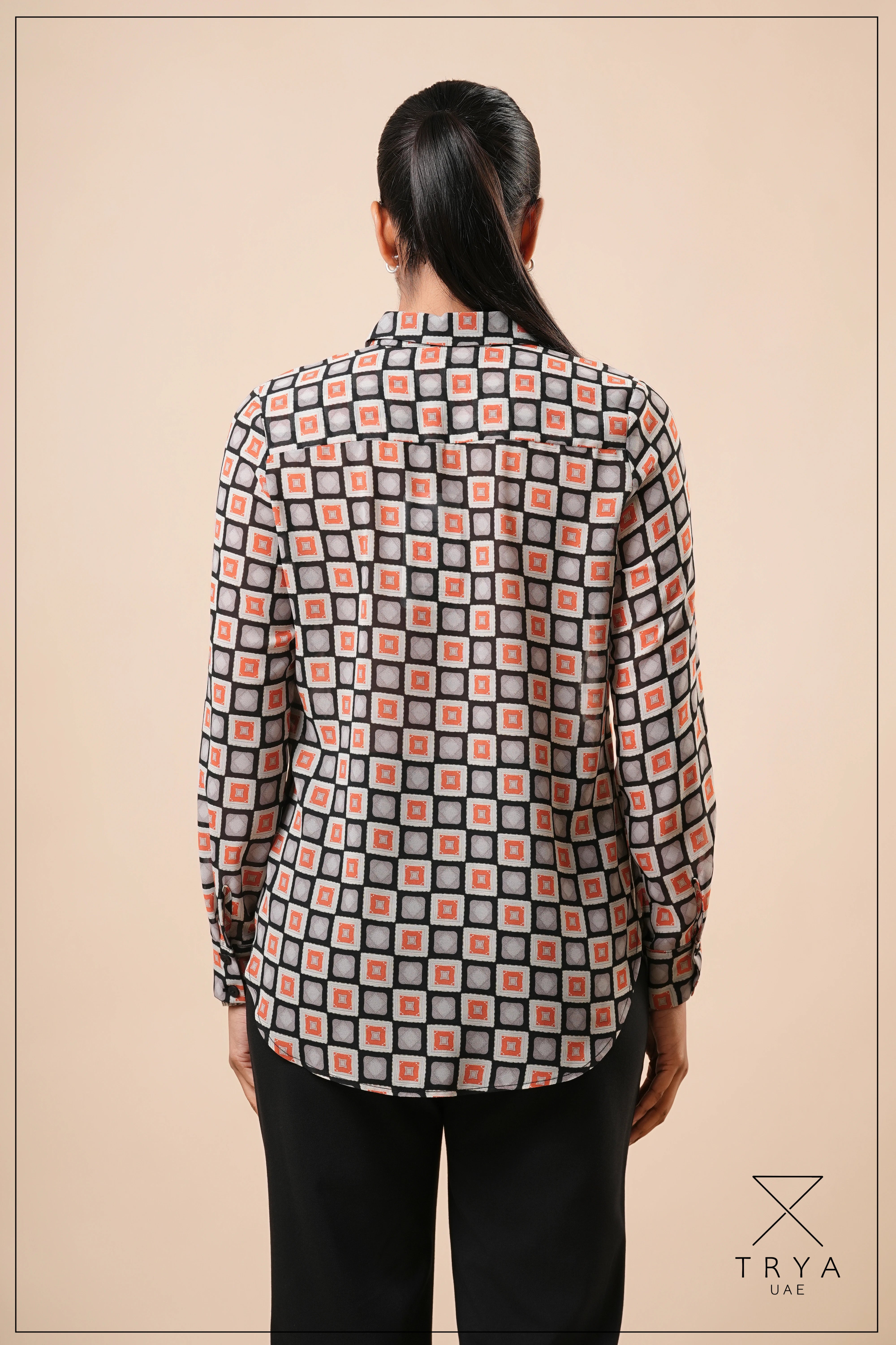 LONG SLEEVE HIGH-LOW SHIRT - 1772