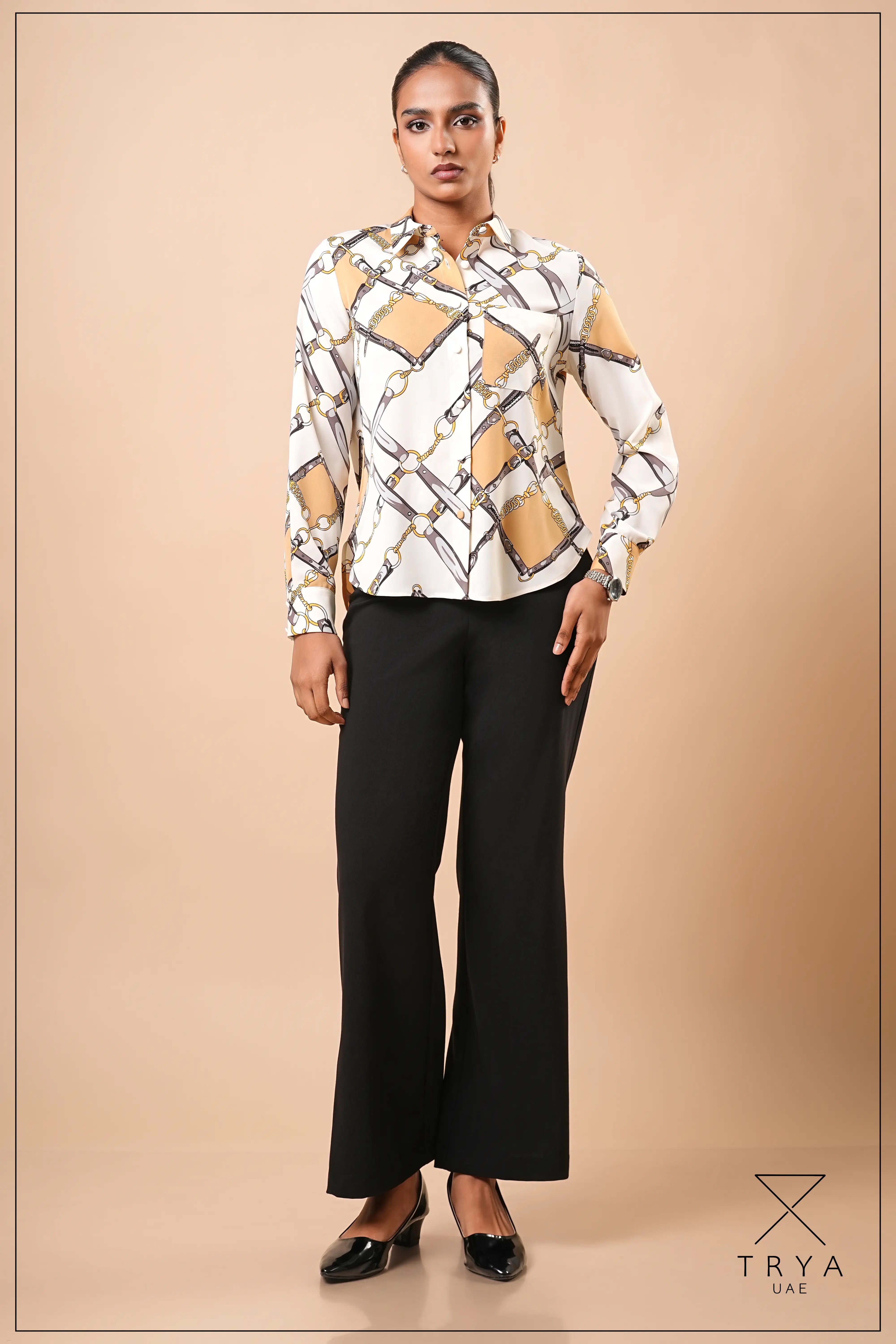 LONG SLEEVE HIGH-LOW SHIRT - 1772