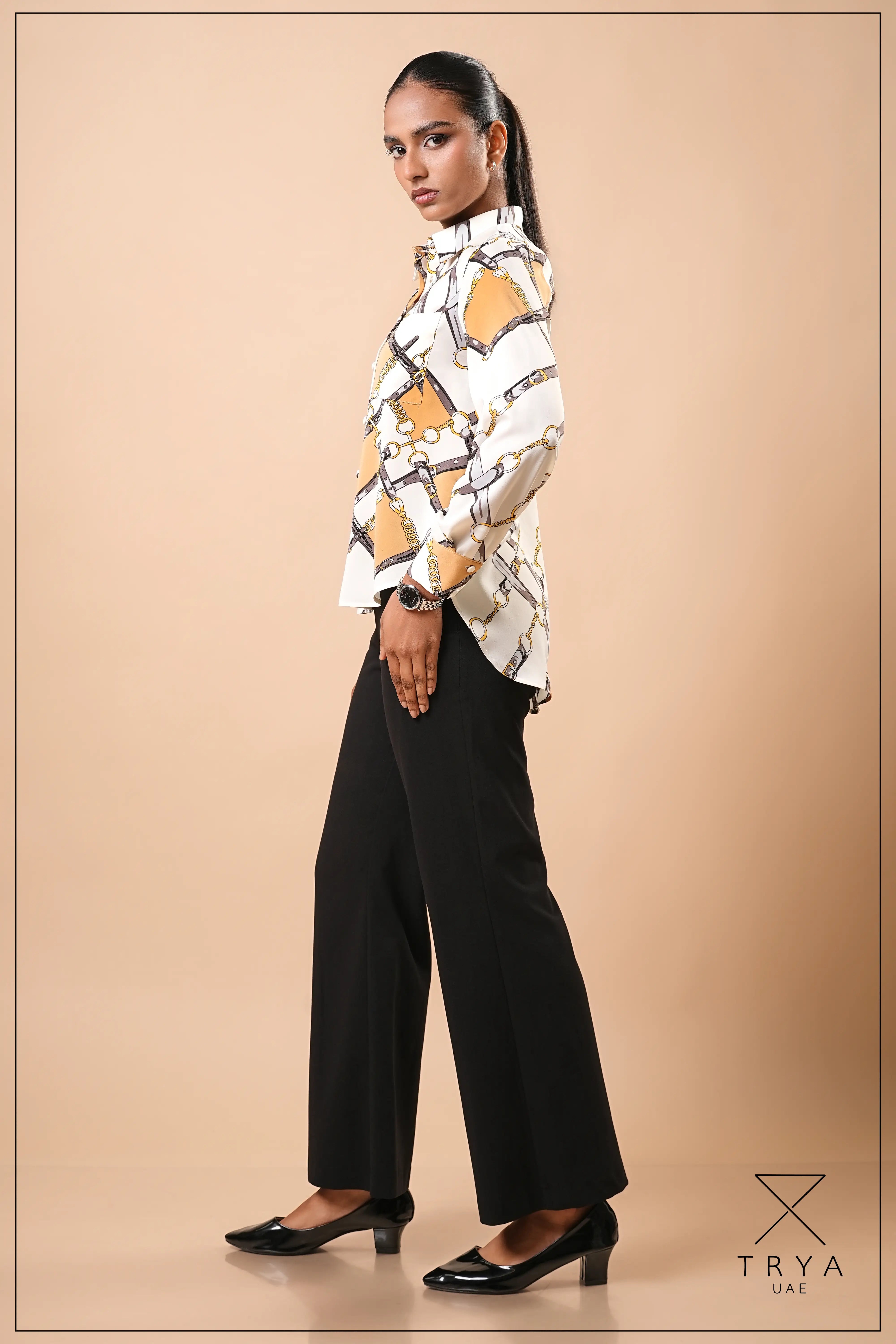 LONG SLEEVE HIGH-LOW SHIRT - 1772