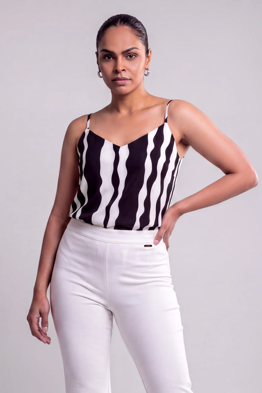 PRINTED CAMI TOP - 1658